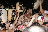 西中区梯団道中の練り